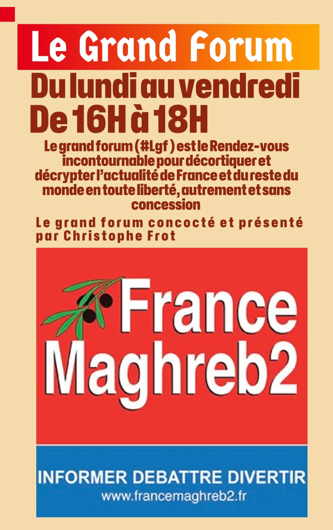 Le grand forum du 15 avril 2024