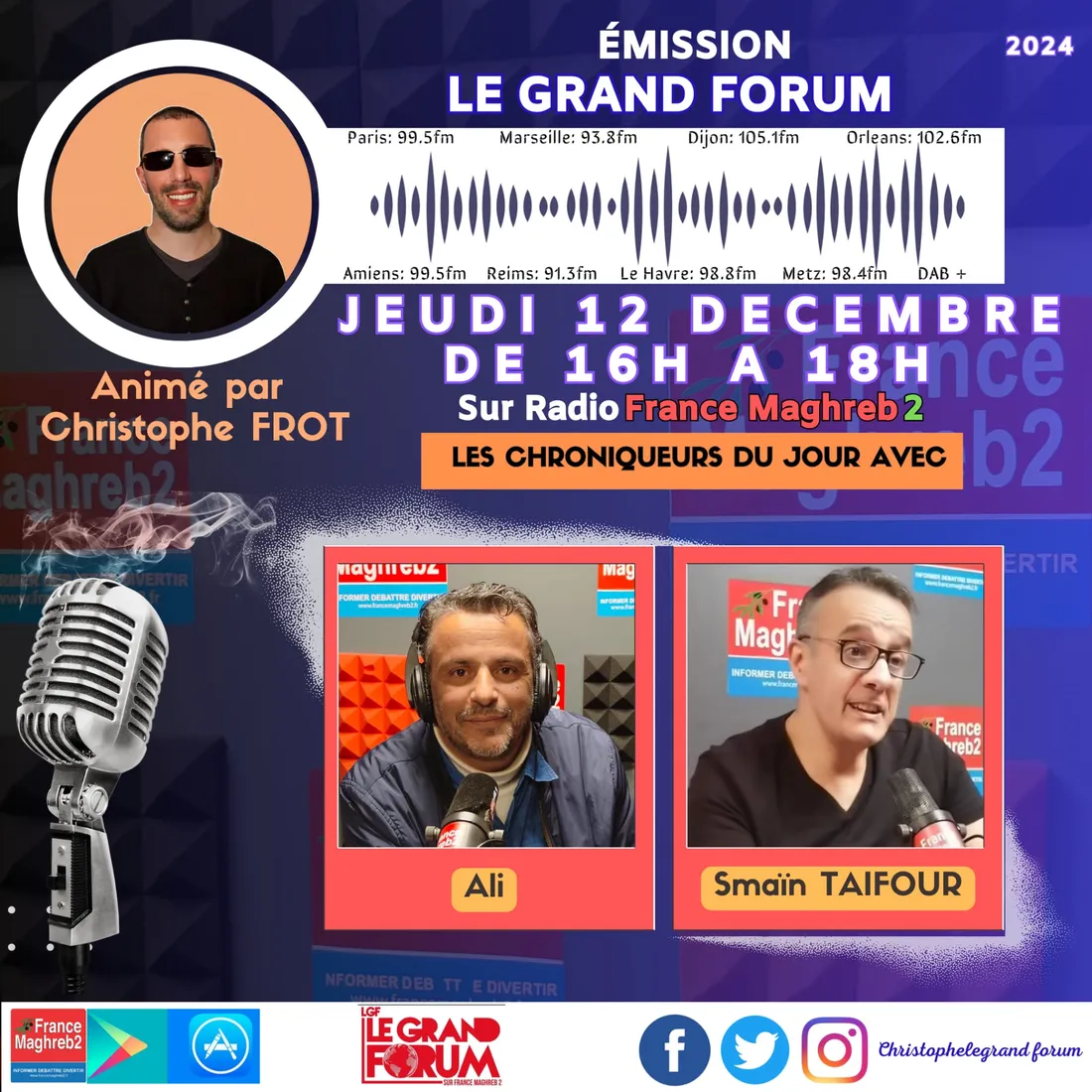Le grand forum #Lgf du jeudi 12 décembre 2024