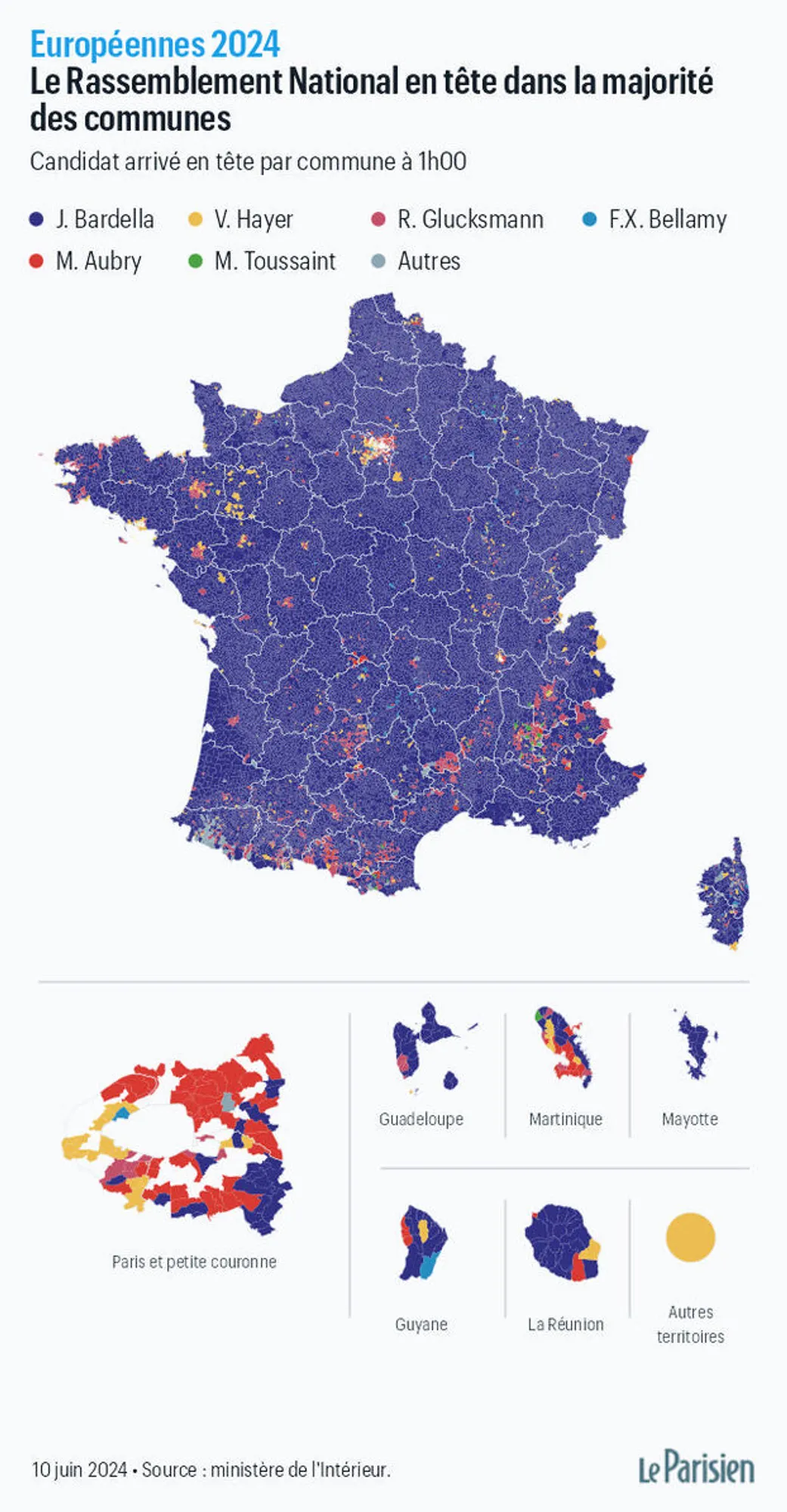Carte Européenne commune par commune