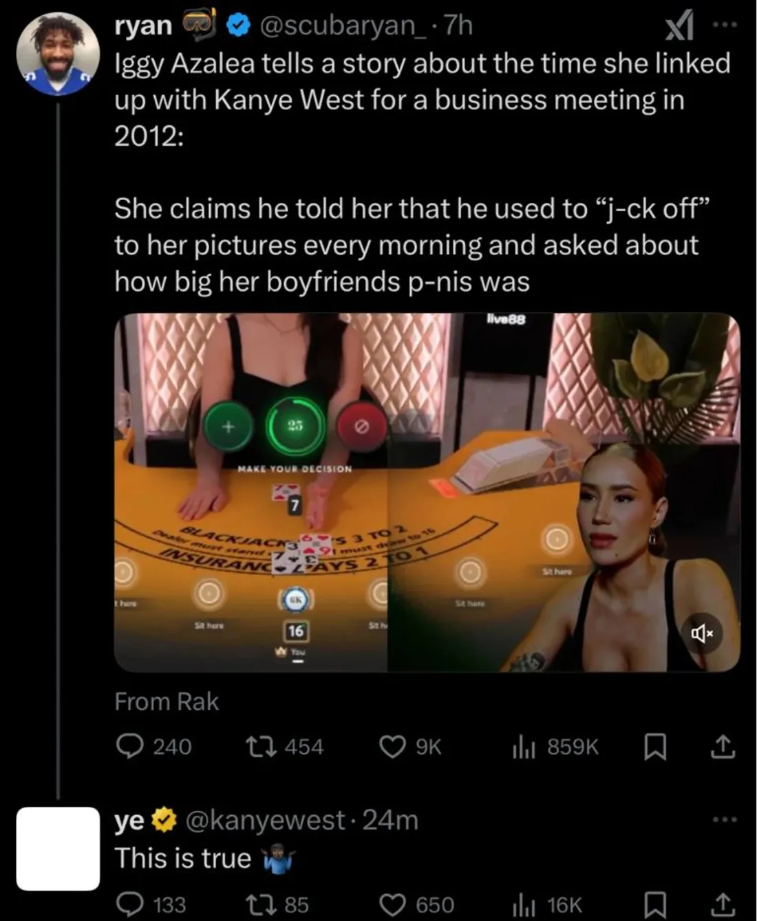 Kanye West fait des révélations intimes en lien avec Iggy Azalea