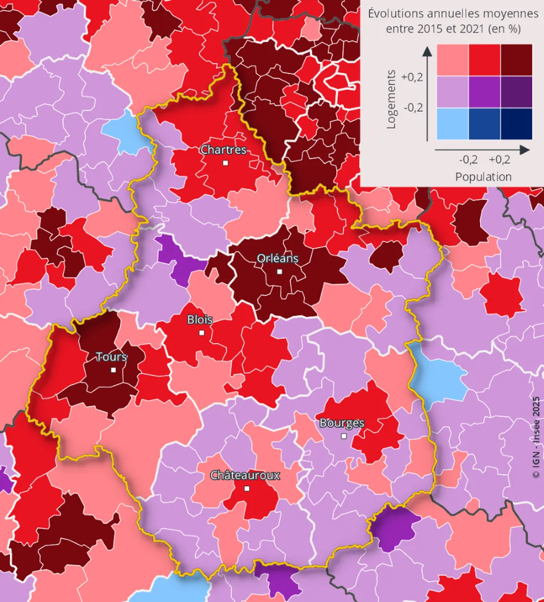 évolution parc de logements Eure-et-Loir / INSEE CVDL