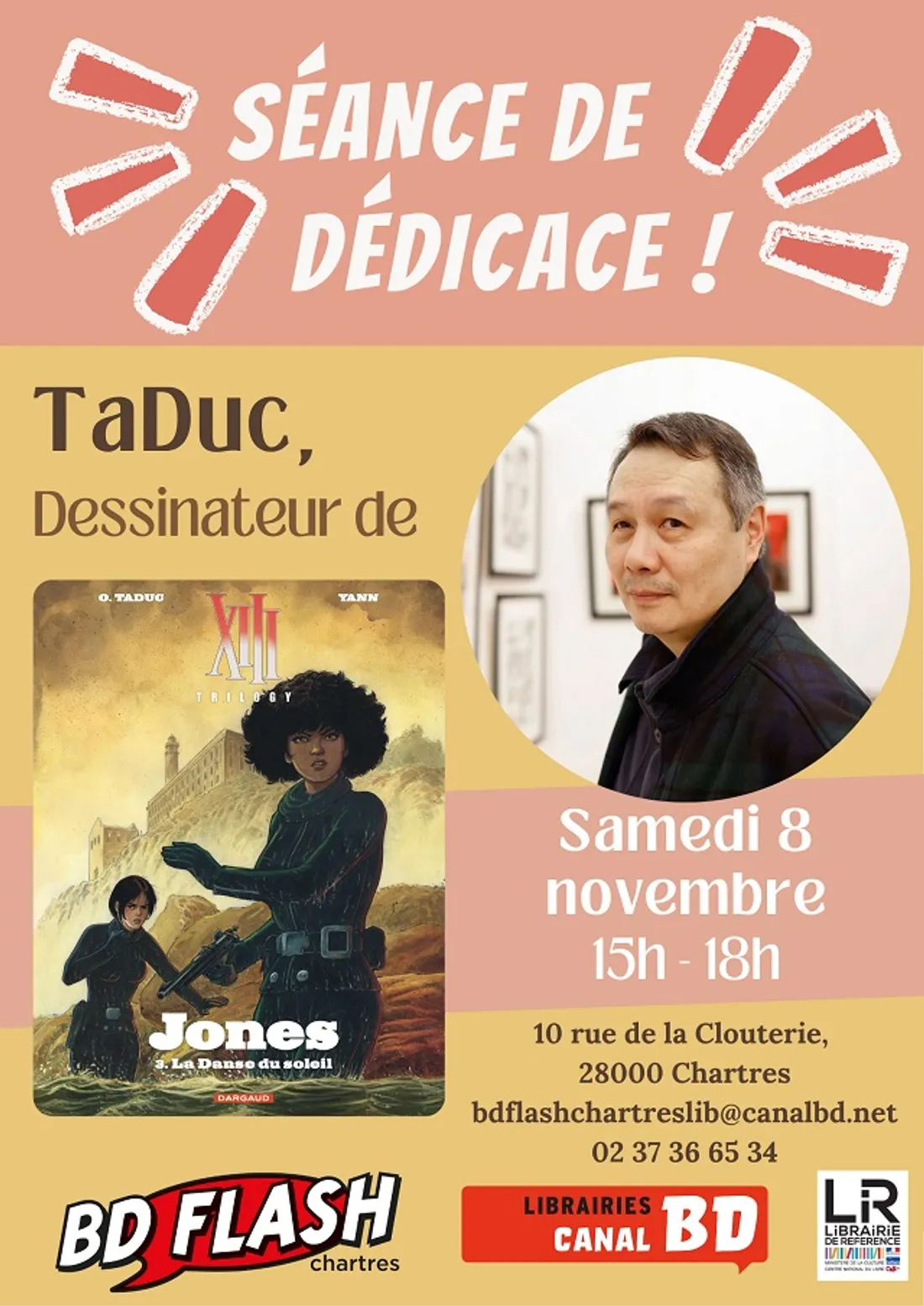 CHARTRES - Séance dédicace : Dessinateur TaDuc