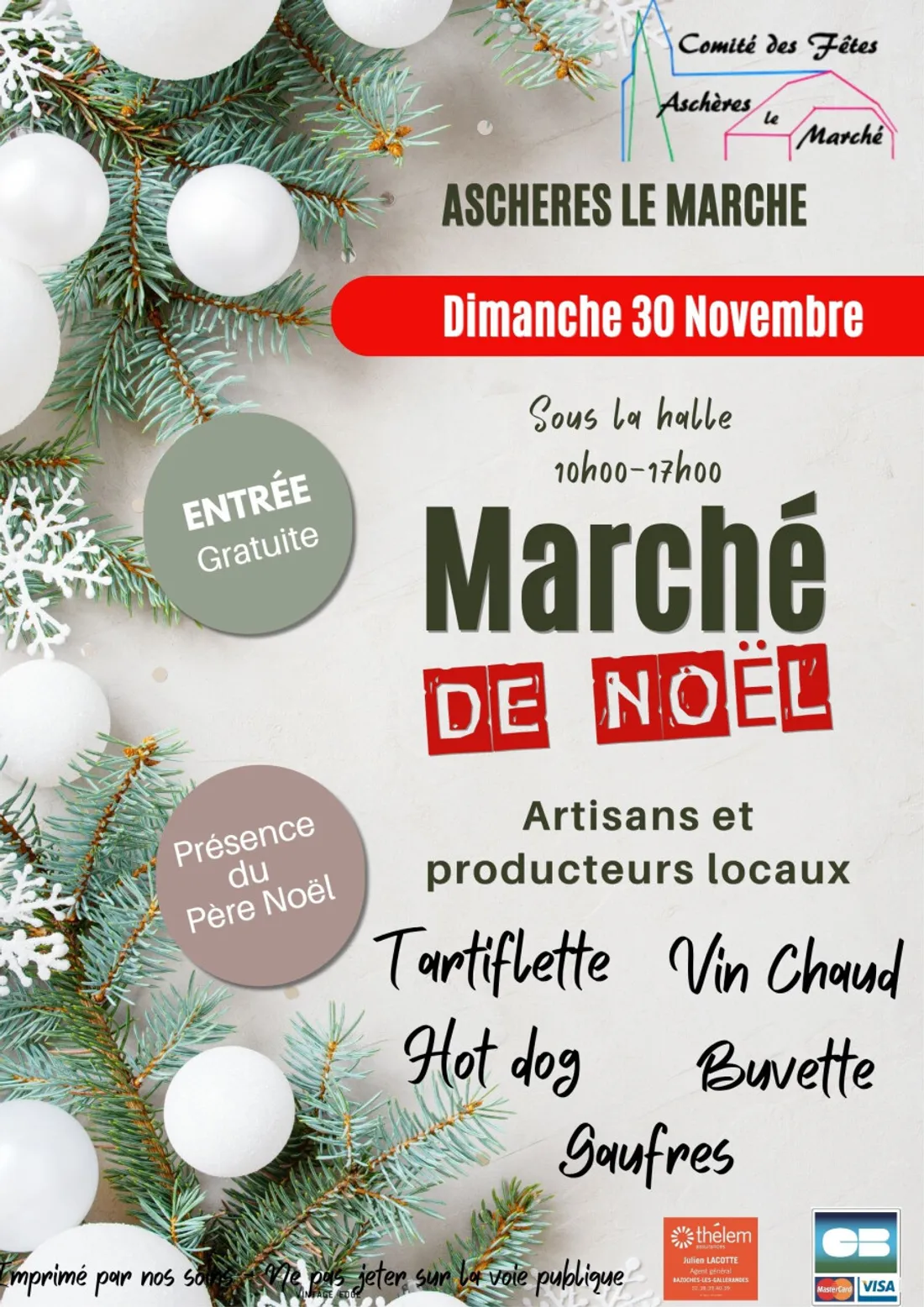 ASCHÈRES-LE-MARCHÉ (45) - Marché de Noël