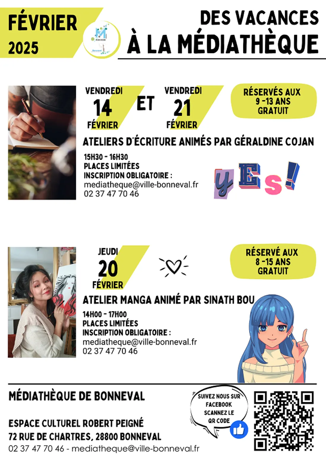 BONNEVAL - Atelier d'écriture