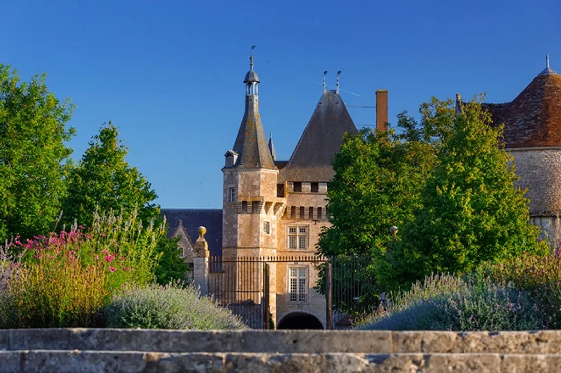 Le château de Talcy vu depuis le jardin