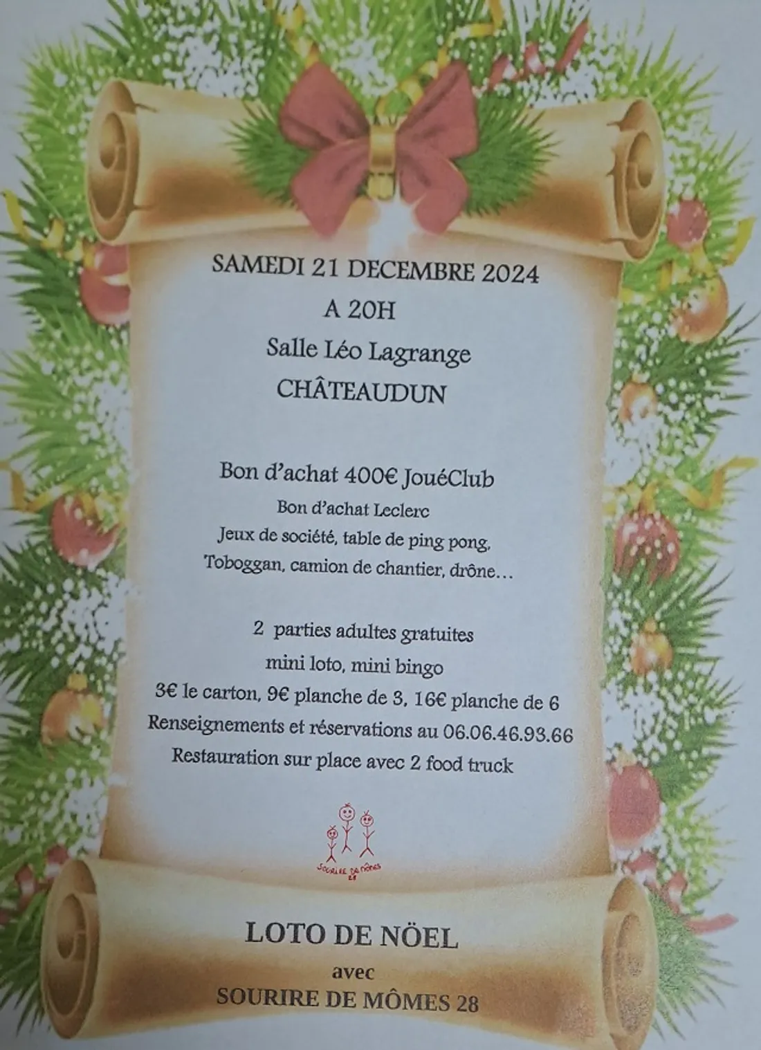 CHÂTEAUDUN - Loto de Noël de Sourire de Mômes 28