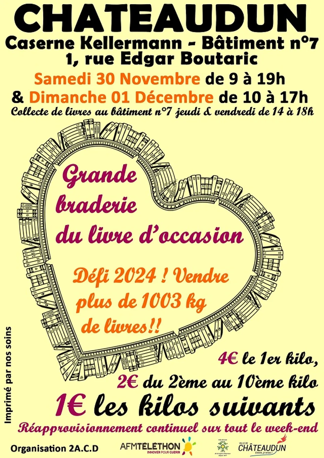 CHÂTEAUDUN - Grande braderie du livre d'occasion