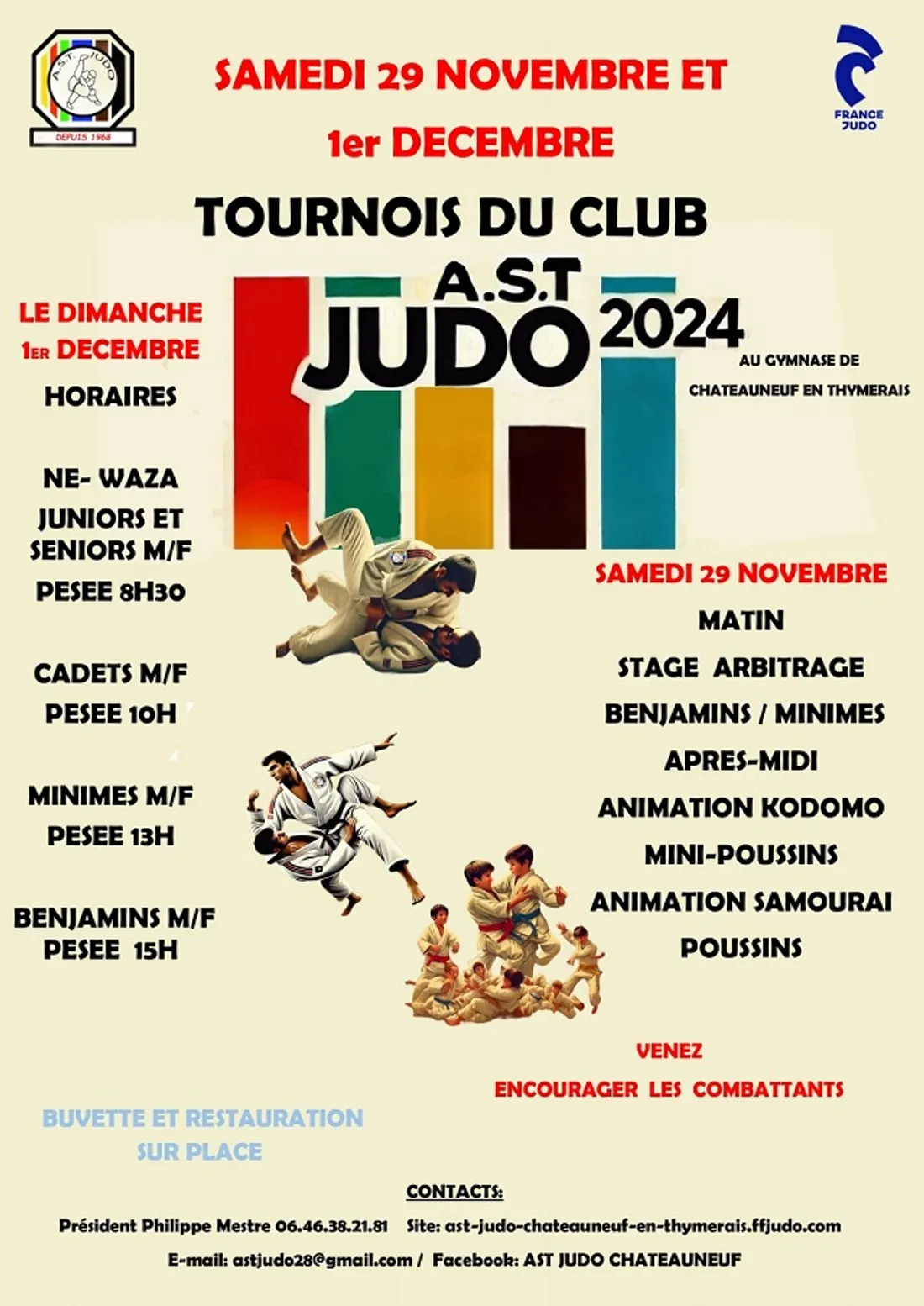 CHÂTEAUNEUF-EN-THYMERAIS - Tournoi du club AST Judo