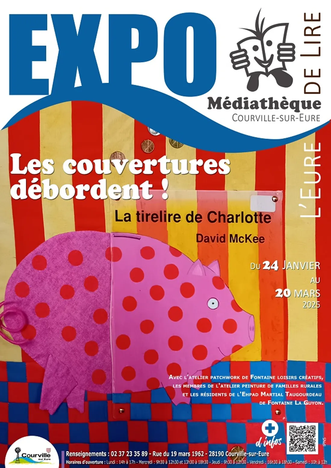 COURVILLE-SUR-EURE - Exposition : Les couvertures débordent !