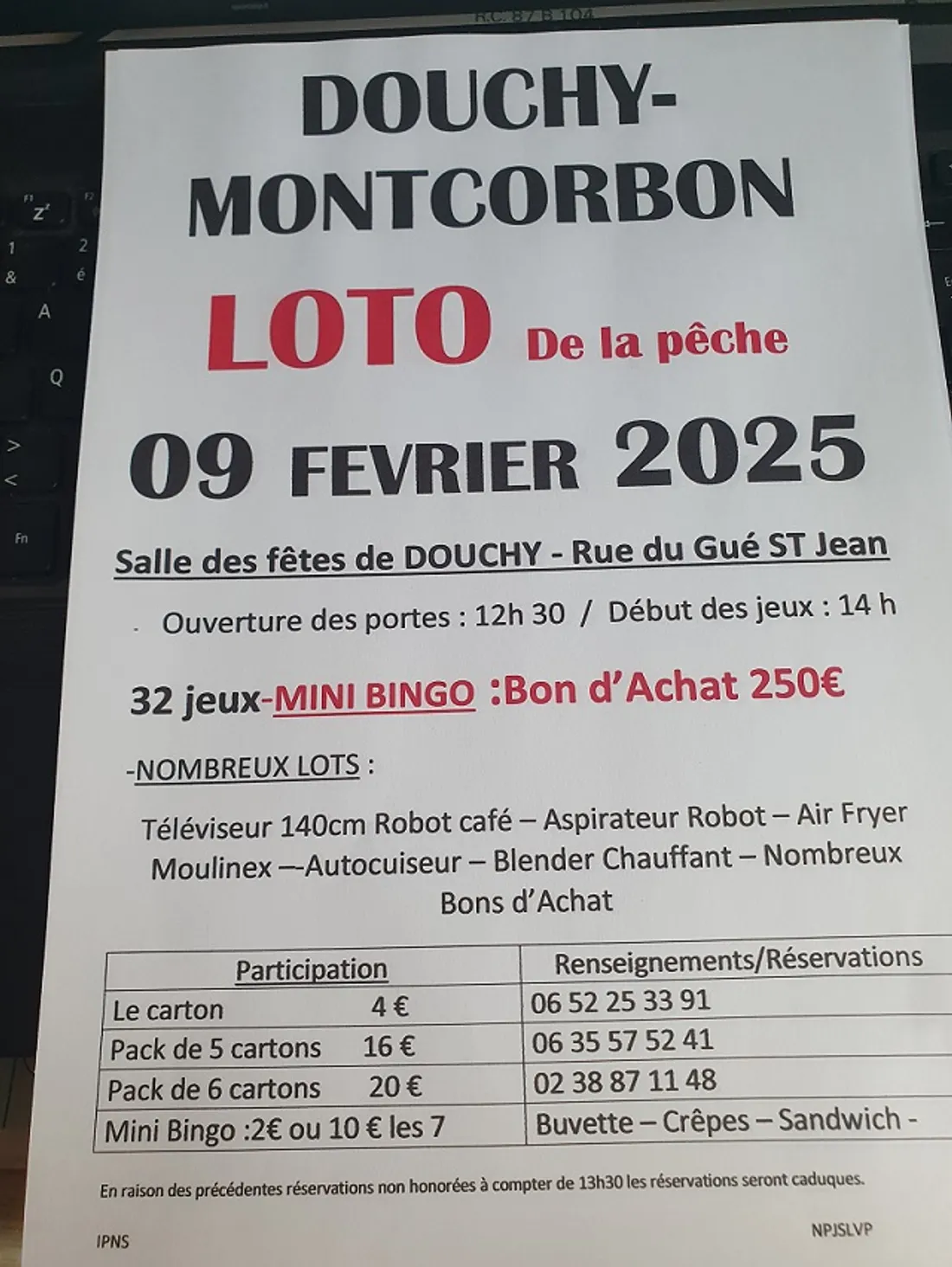 DOUCHY (45) - Loto de la pêche