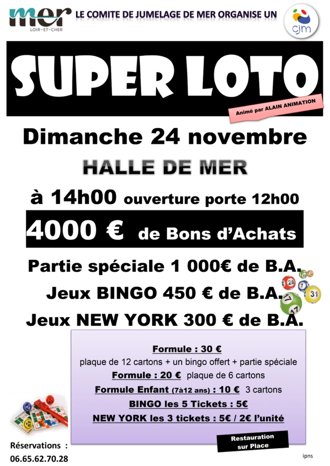 MER (41) - Loto du comité de jumelage