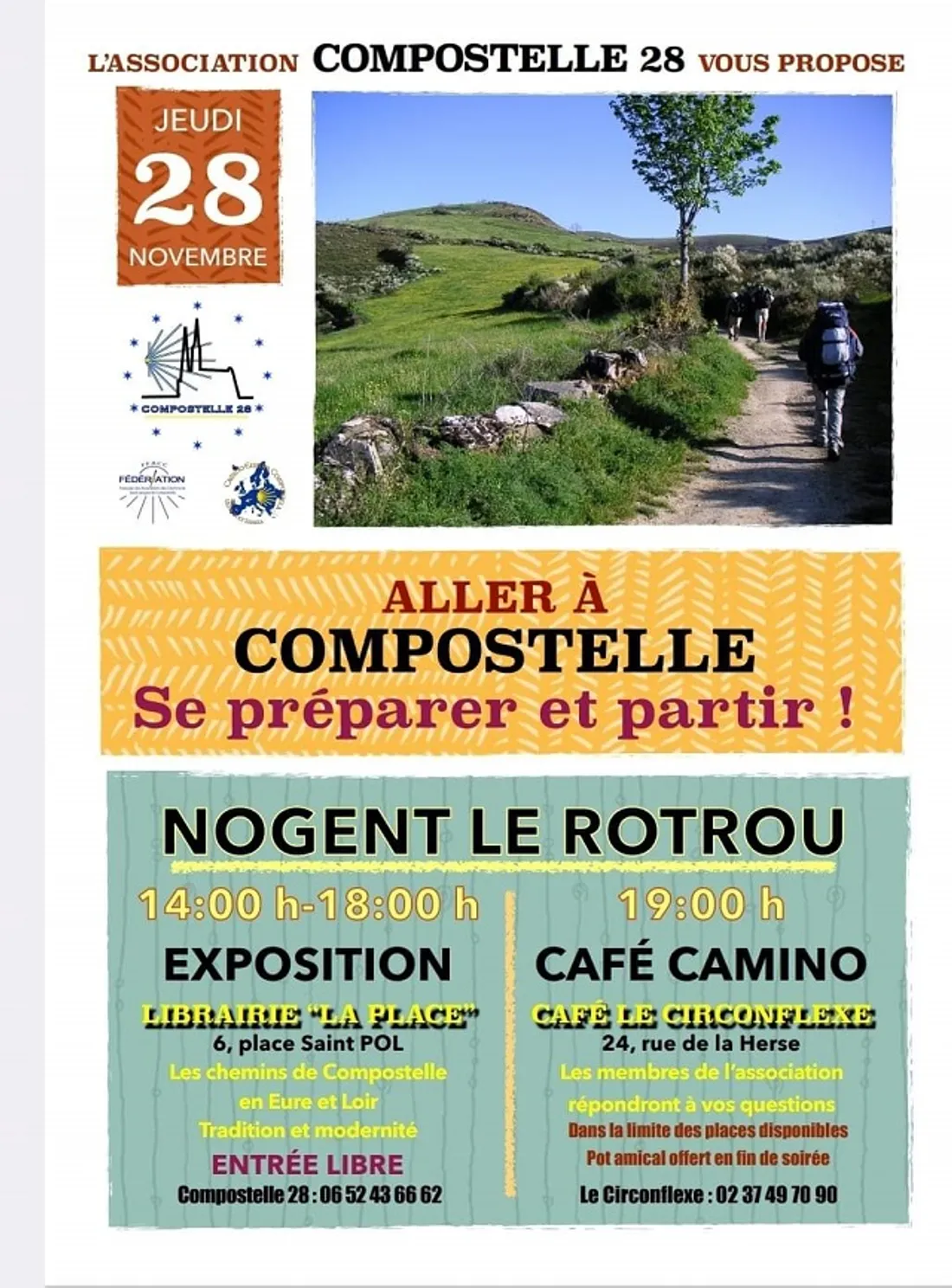 NOGENT-LE-ROTROU - Aller à Compostelle, se préparer et partir !