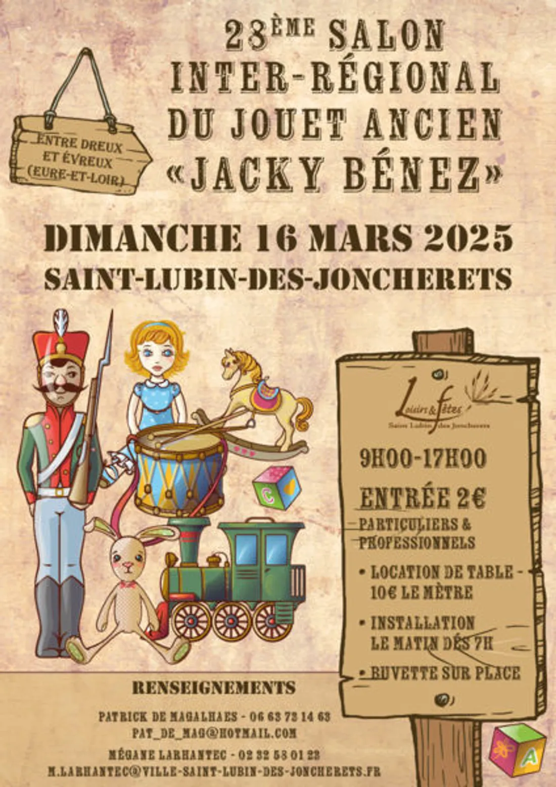 SAINT-LUBIN-DES-JONCHERETS - Salon du jouet ancien