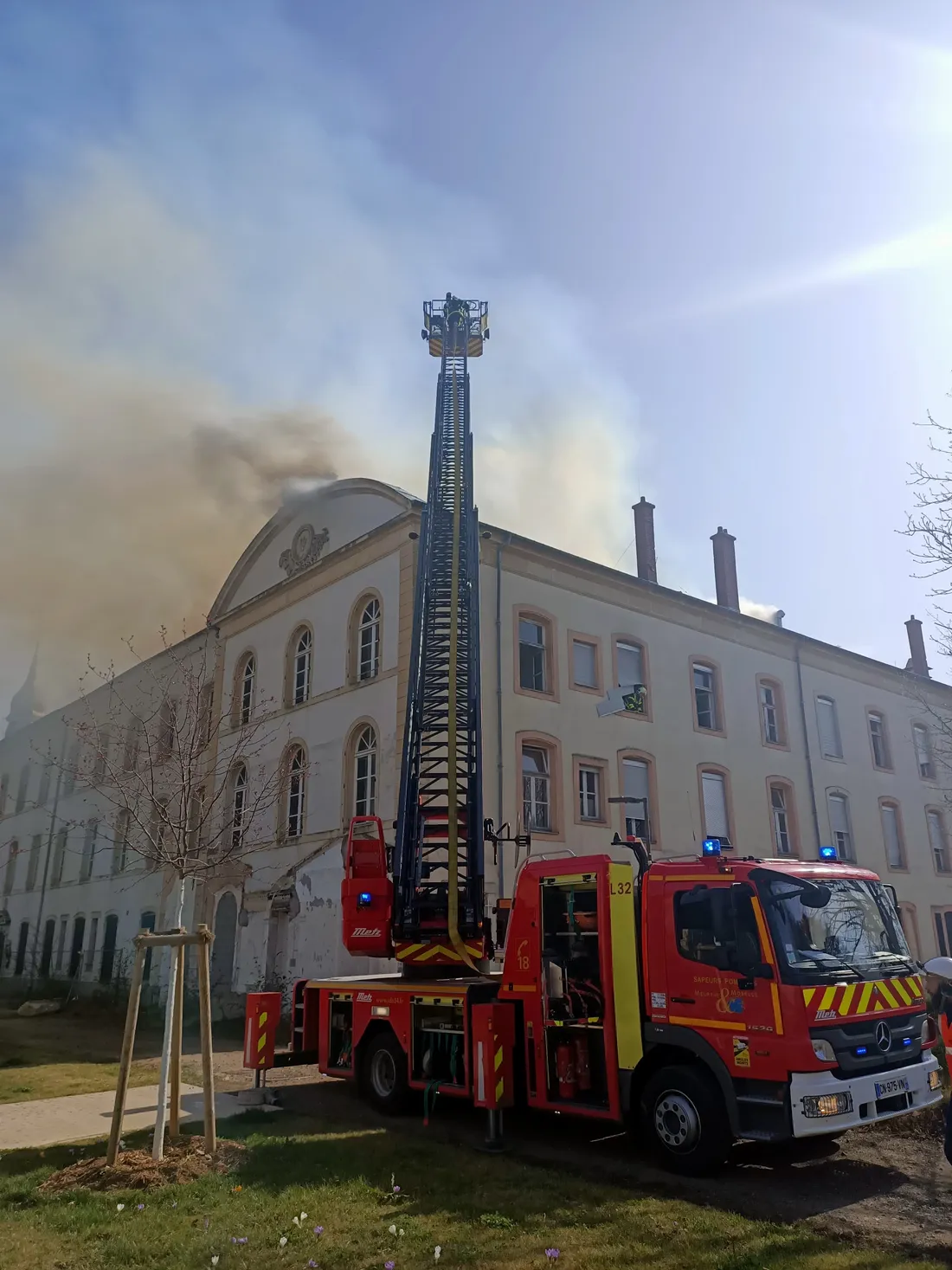 Intervention des pompiers ce lundi 21 mars. 