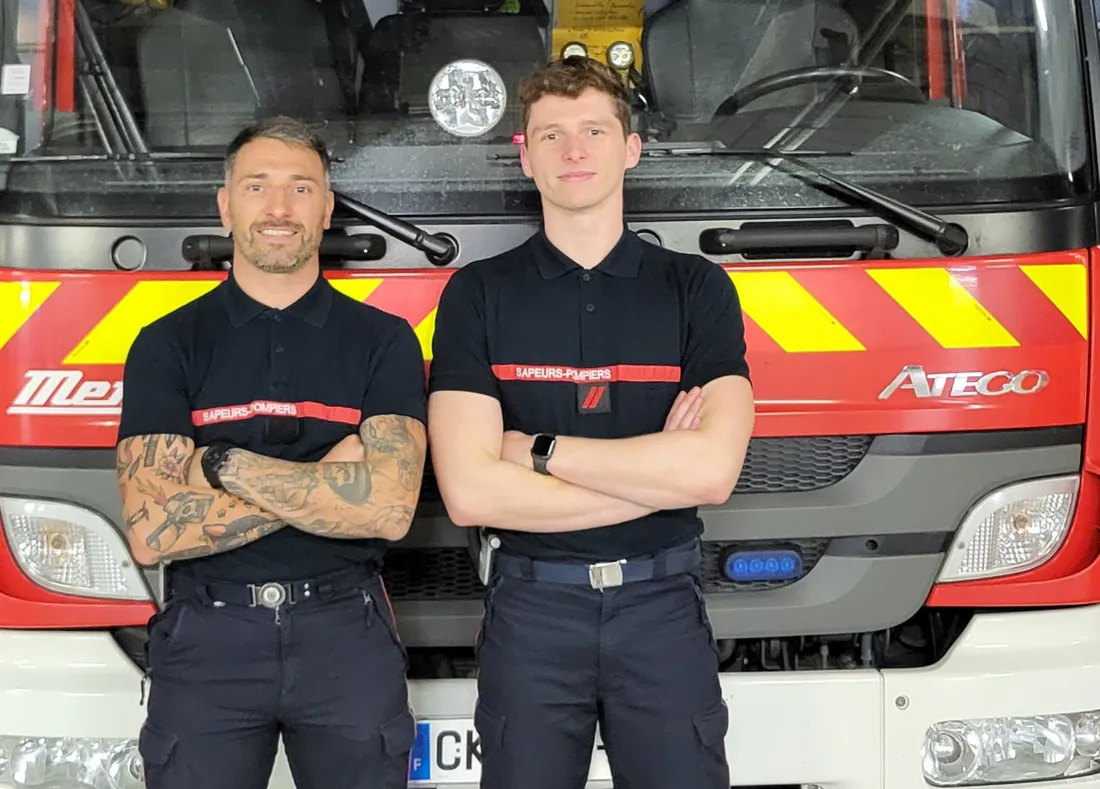 Josslin Léger (à gauche) et Lilian Schug (à droite).