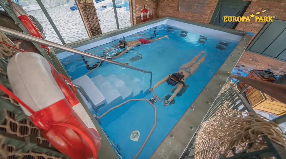 Bassin plongée réalité virtuelle Rulantica