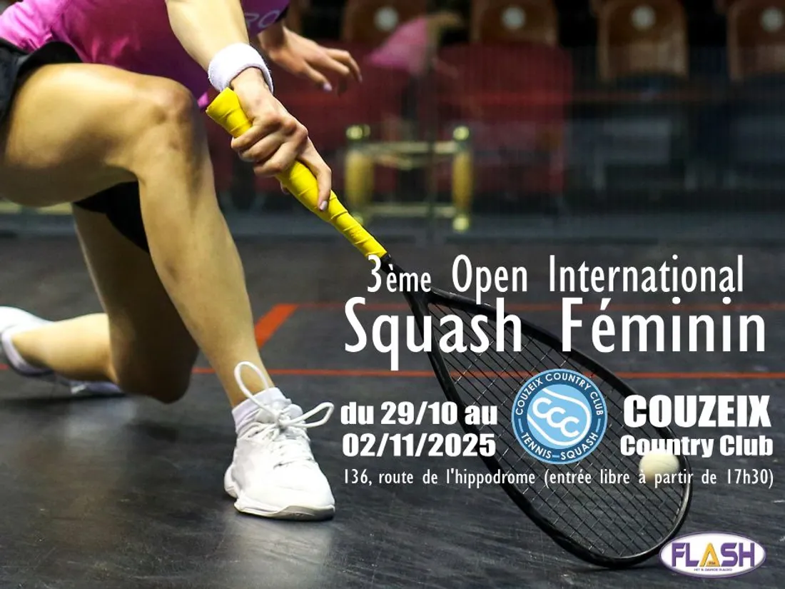 Open international de squash féminin du 29 octobre au 2 novembre 2025 à Couzeix