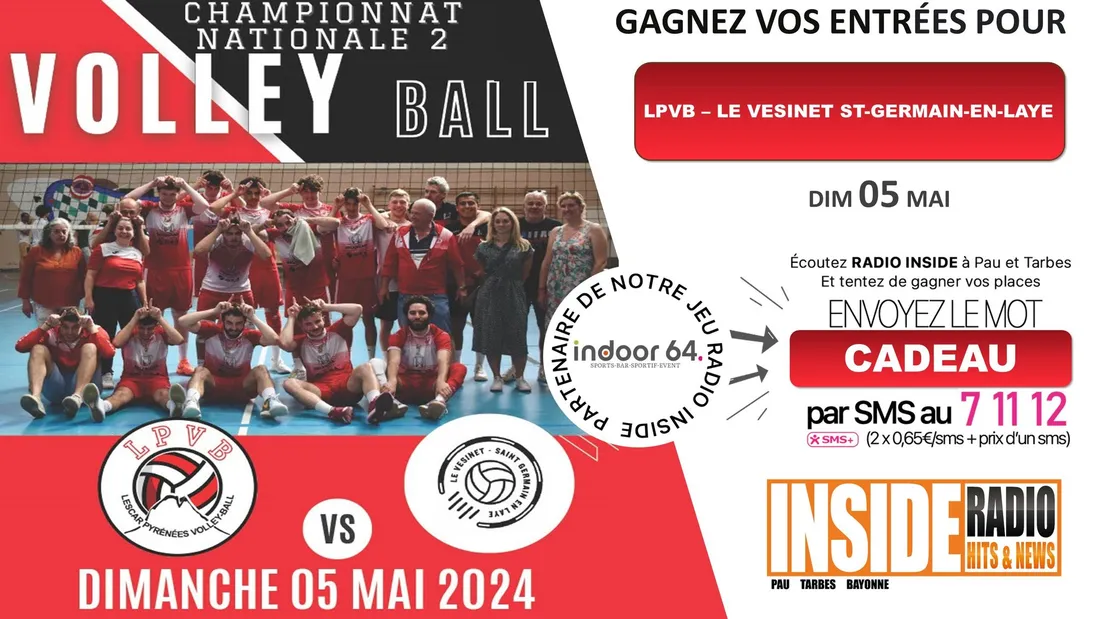 Gagnez vos invitations pour aller encourager l'équipe de Volley de Lescar
