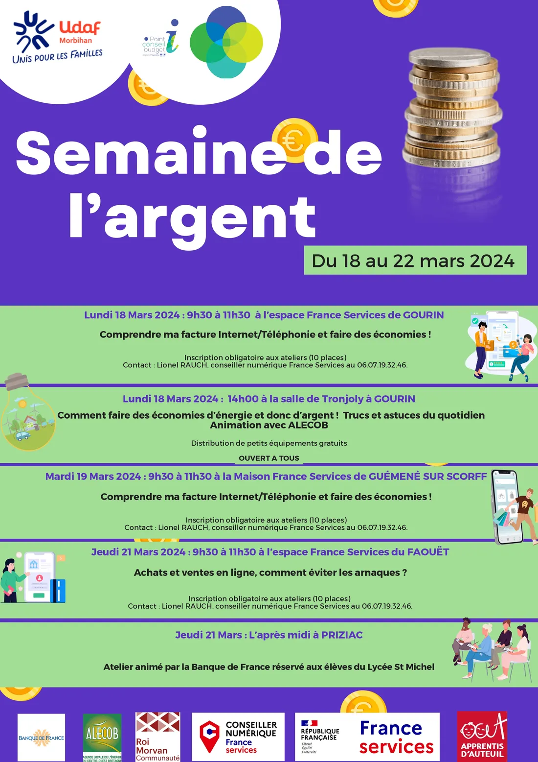 Semaine de l'argent UDAF Morbihan