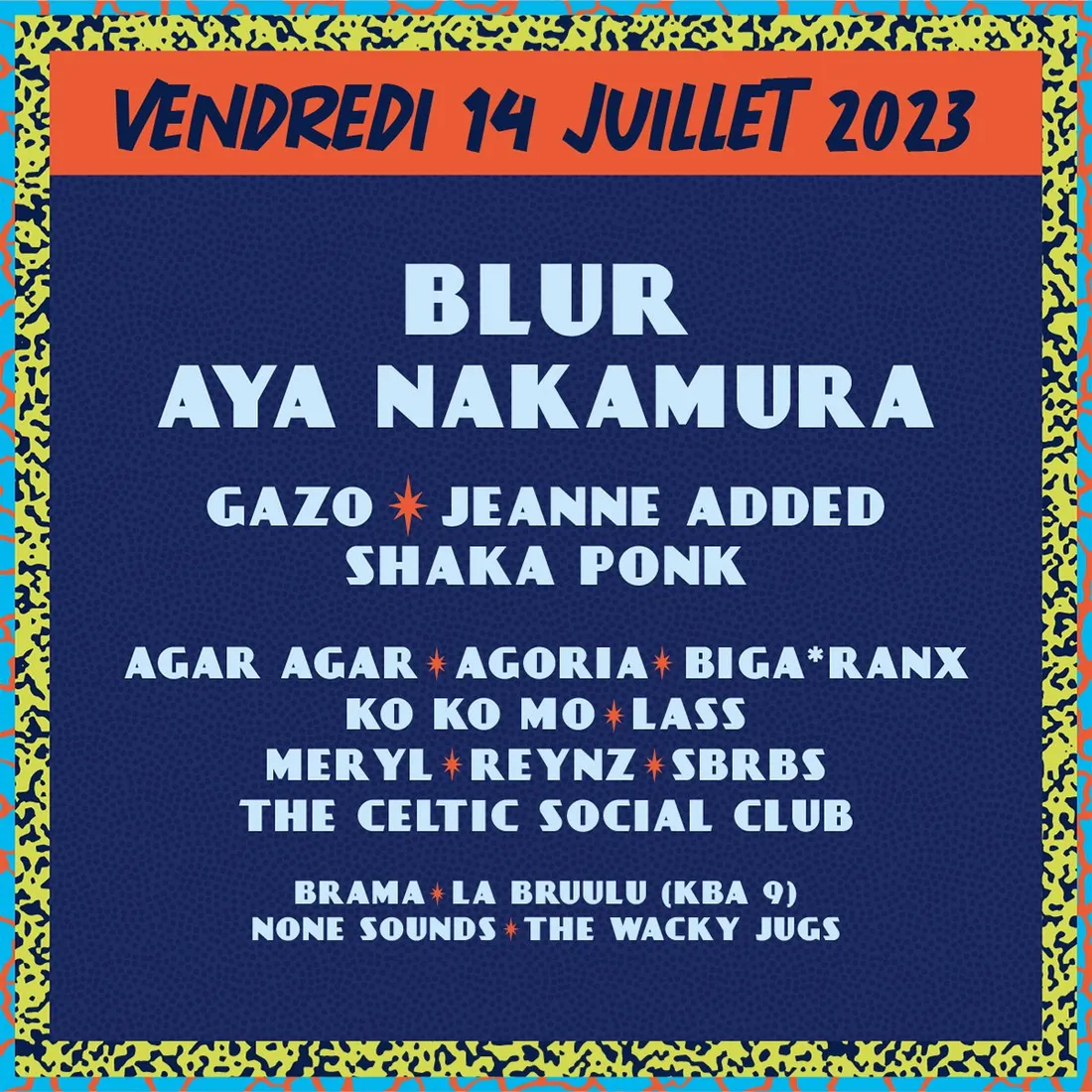 La programmation du vendredi.