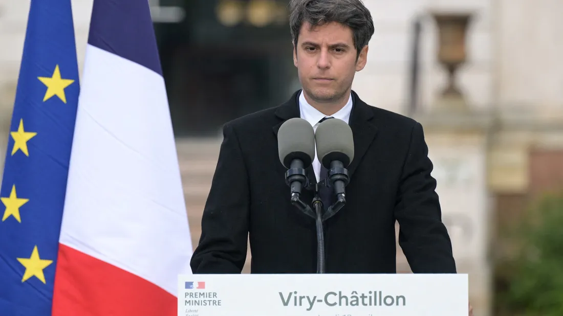 Gabriel Attal à Viry-Châtillon