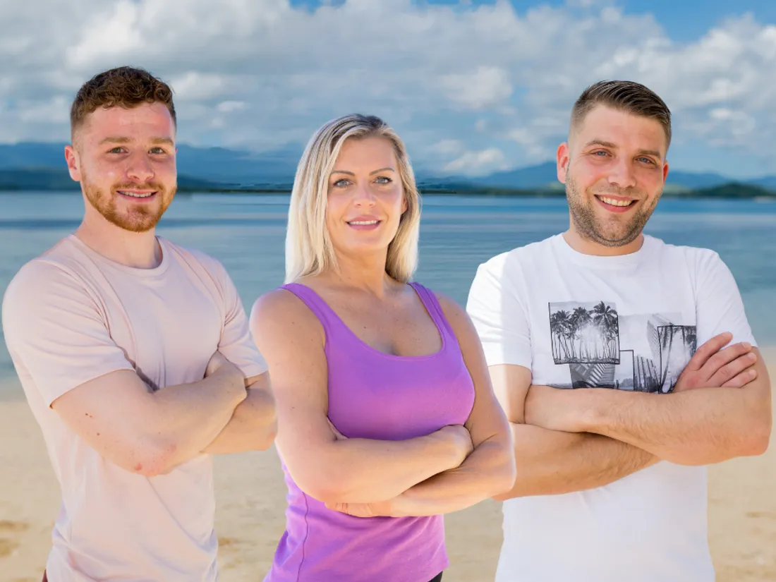 De gauche à droite : Ricky, Emilie et Steve, trois candidats de Koh Lanta.