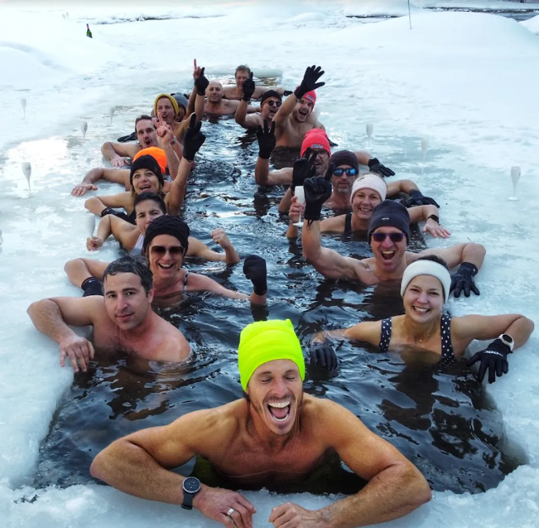 Gruissan bain de glace