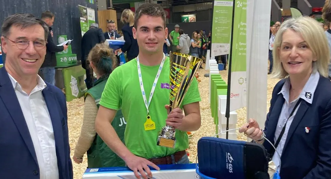 Jules Fosséprez, élève en BTSA PA, 2ème aux Ovinpiades Individuelles