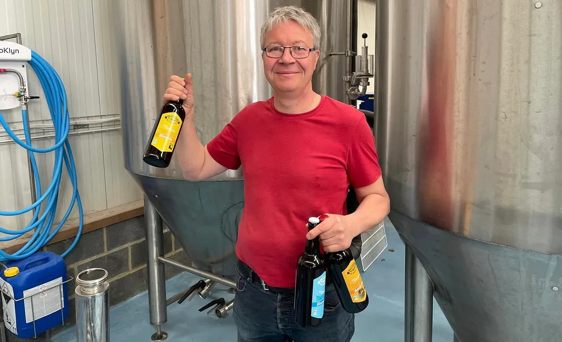 Le gérant de la Brasserie de Thiérache à Ohain