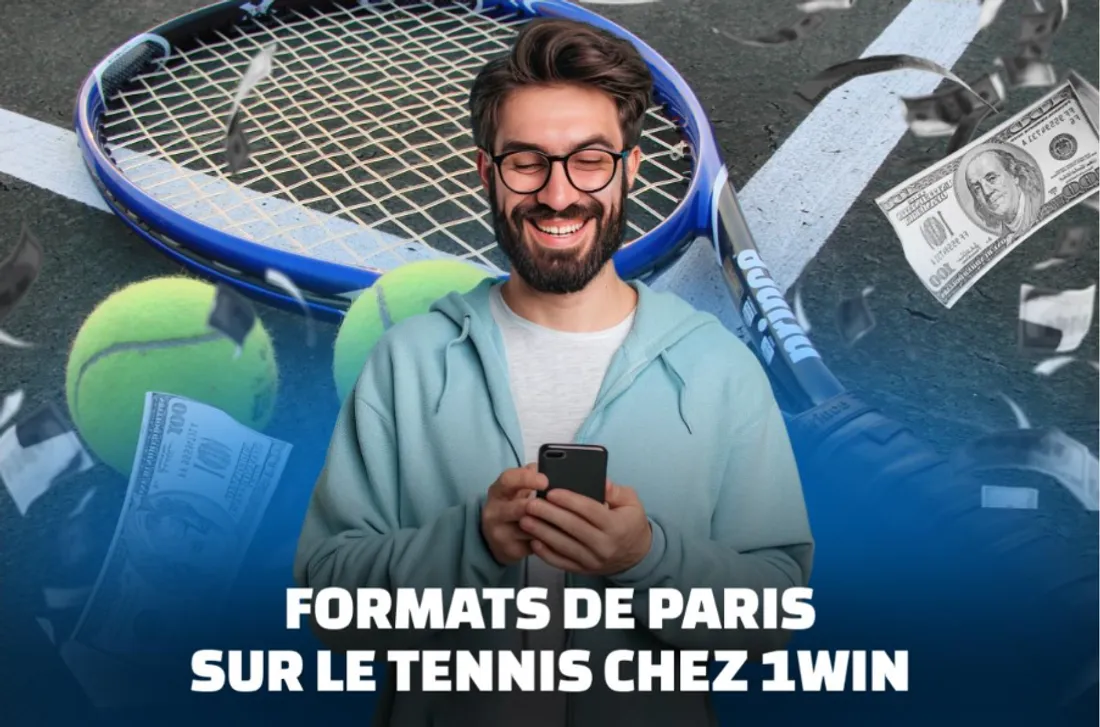 Formats de paris sur le tennis chez 1Win