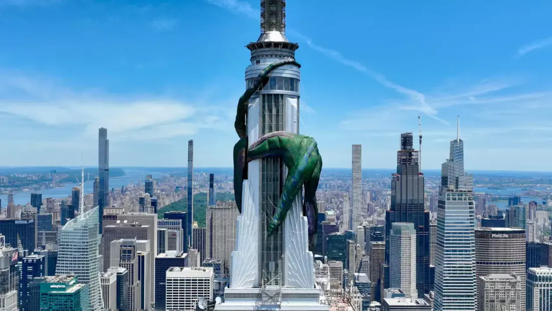 New York sous le charme d'un dragon aérien pour la série House of the Dragon