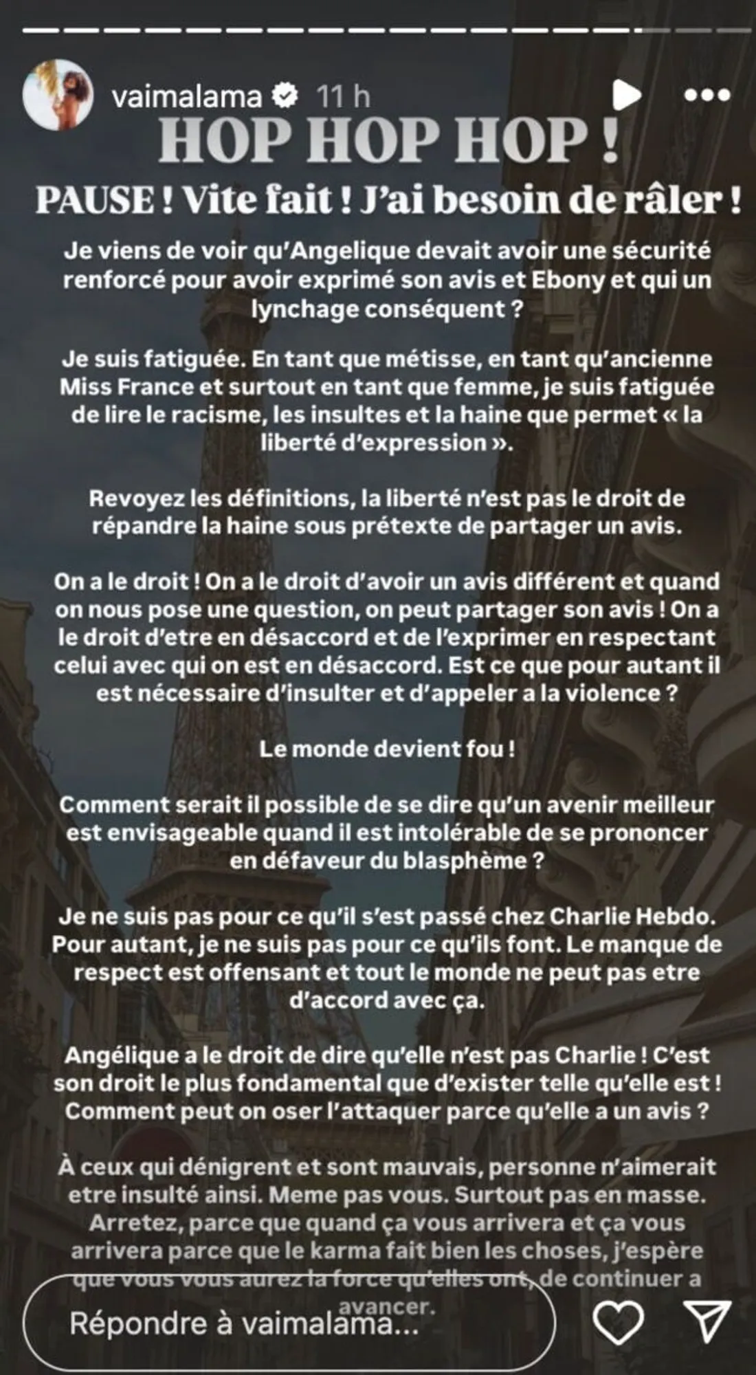 Solidarité Miss France : Vaimalama Chaves et Eve Gilles soutiennent Angélique Angarni-Filopon