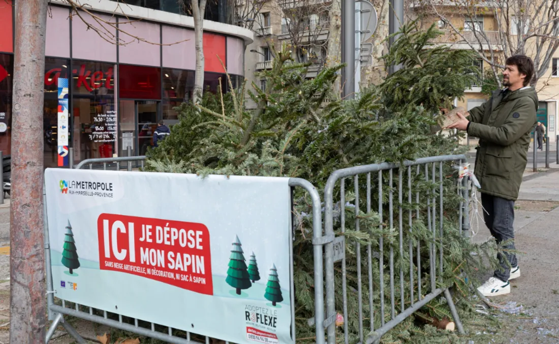 Recyclage des sapins de Noël : une initiative écologique en Aix-Marseille