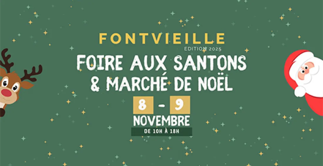 Fontvieille ouvre la saison des fêtes avec la Foire aux Santons et le Marché de Noël