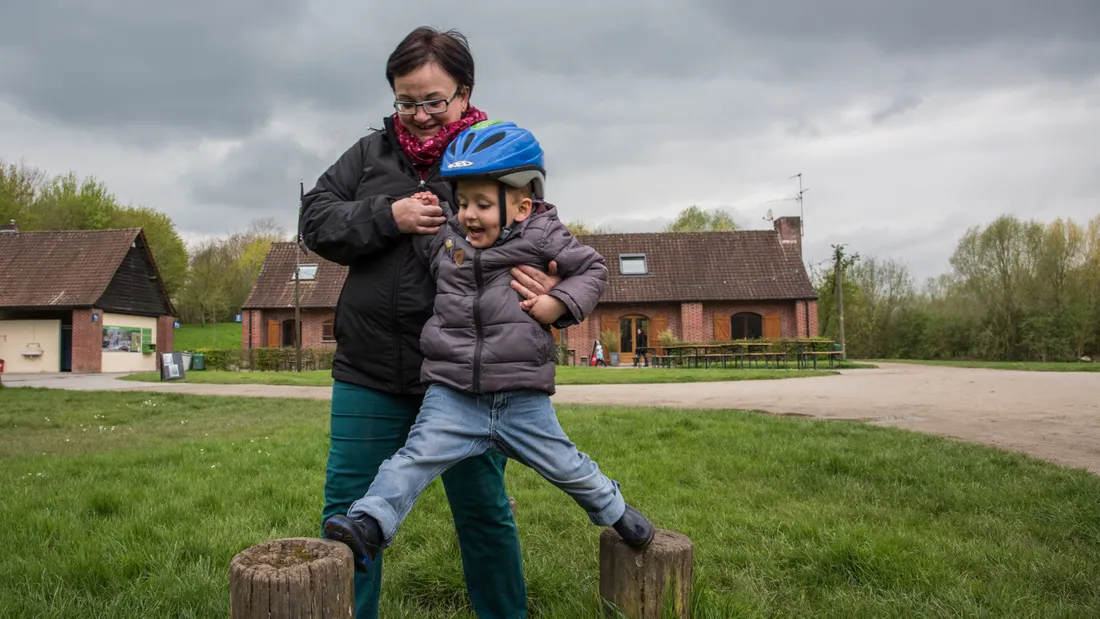 Mathéo et sa marraine de cœur. 