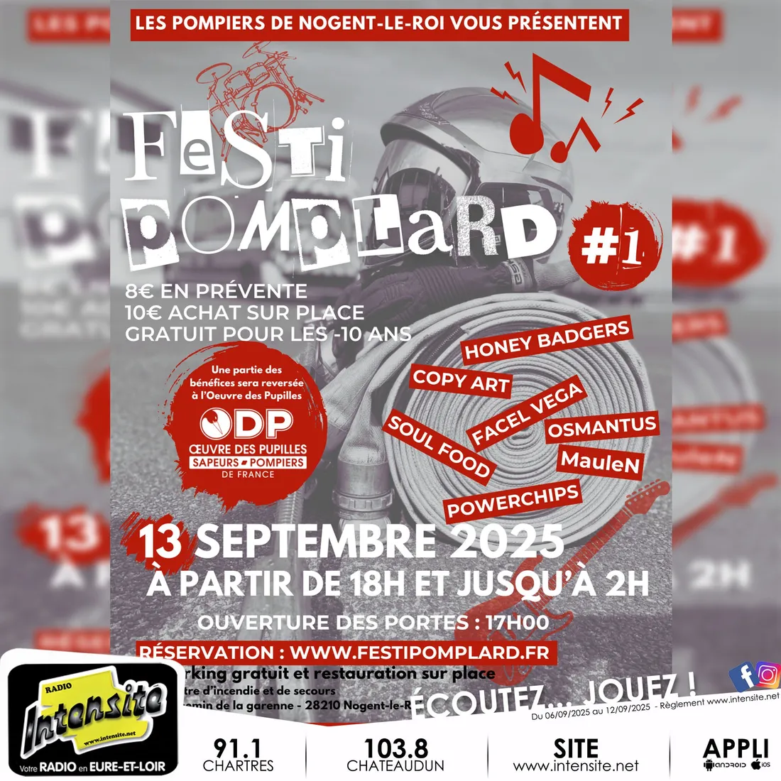 Les pompiers de Nogent-le-Roi vous invitent à leur 1er festival !