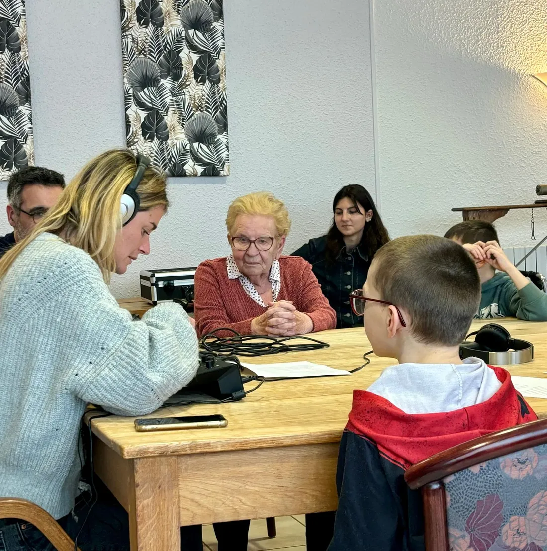 Séance de création du podcast ©Aurore Erguy