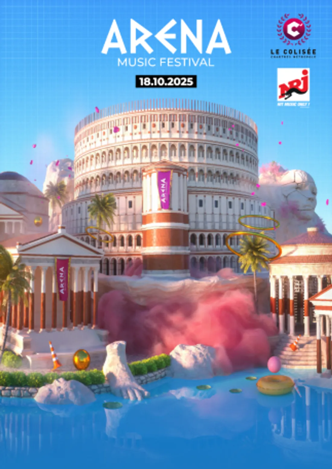 Affiche de l'Aréna Music Festival à Chartres 18 octobre 2025