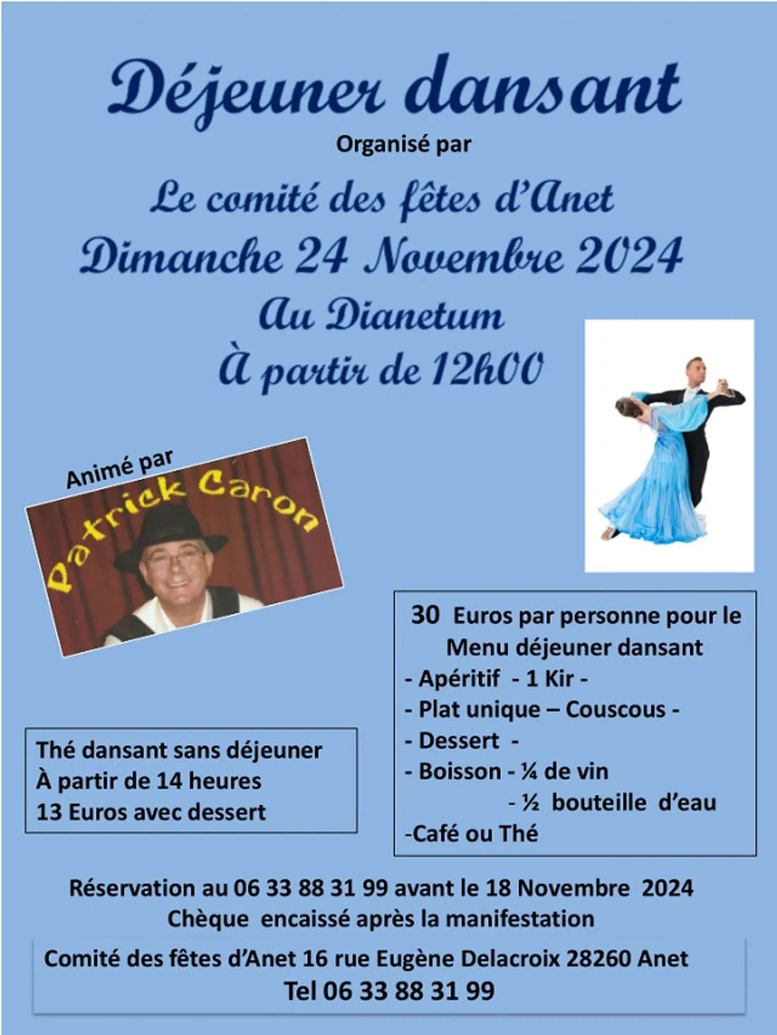 ANET - Déjeuner dansant du comité des fêtes