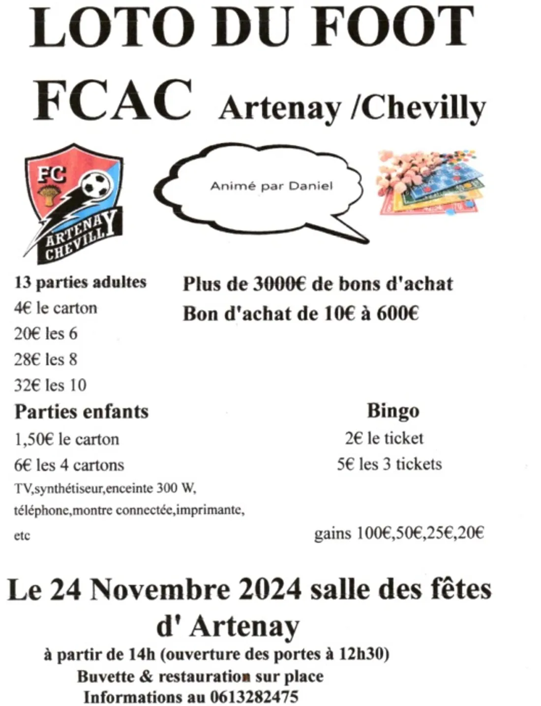ARTENAY (45) - Loto du Foot