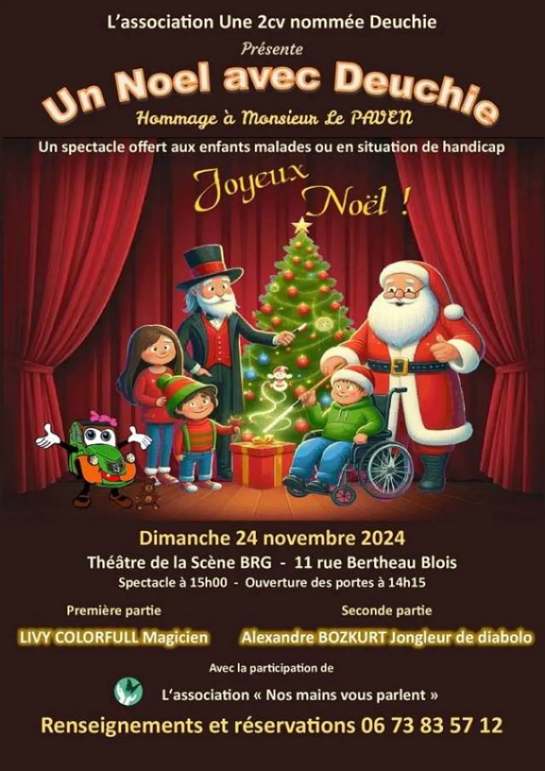 BLOIS (41) - Spectacle : Un Noël avec Deuchie