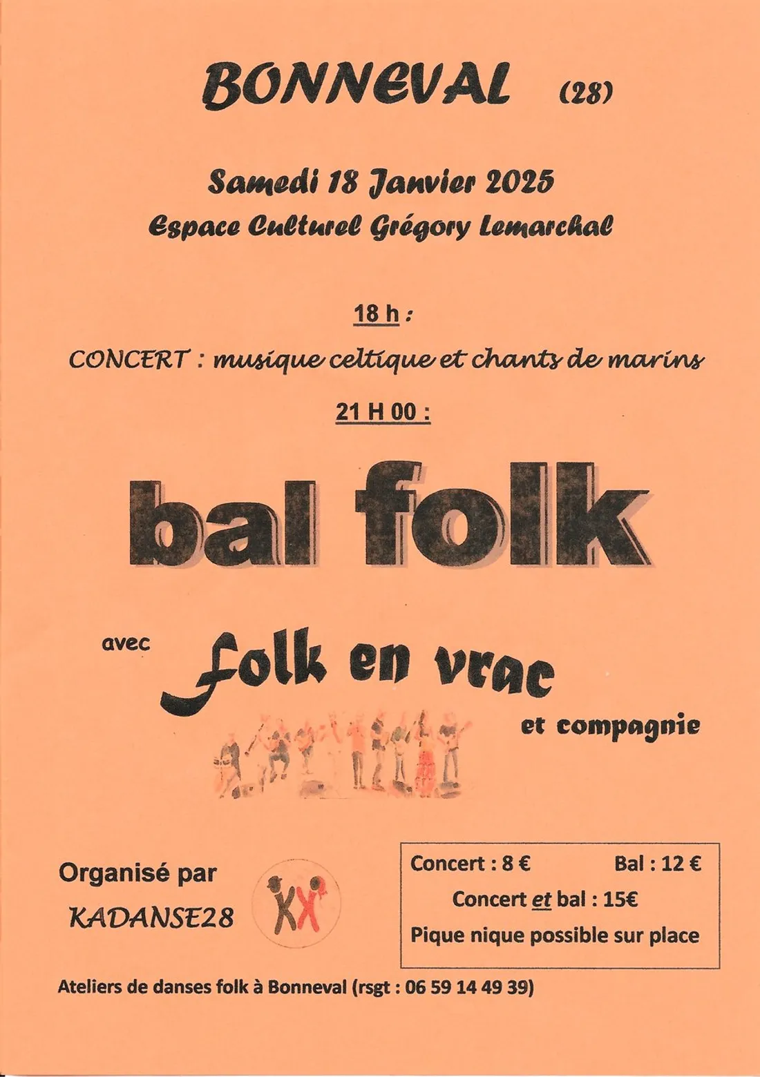 BONNEVAL - Concert et Bal folk