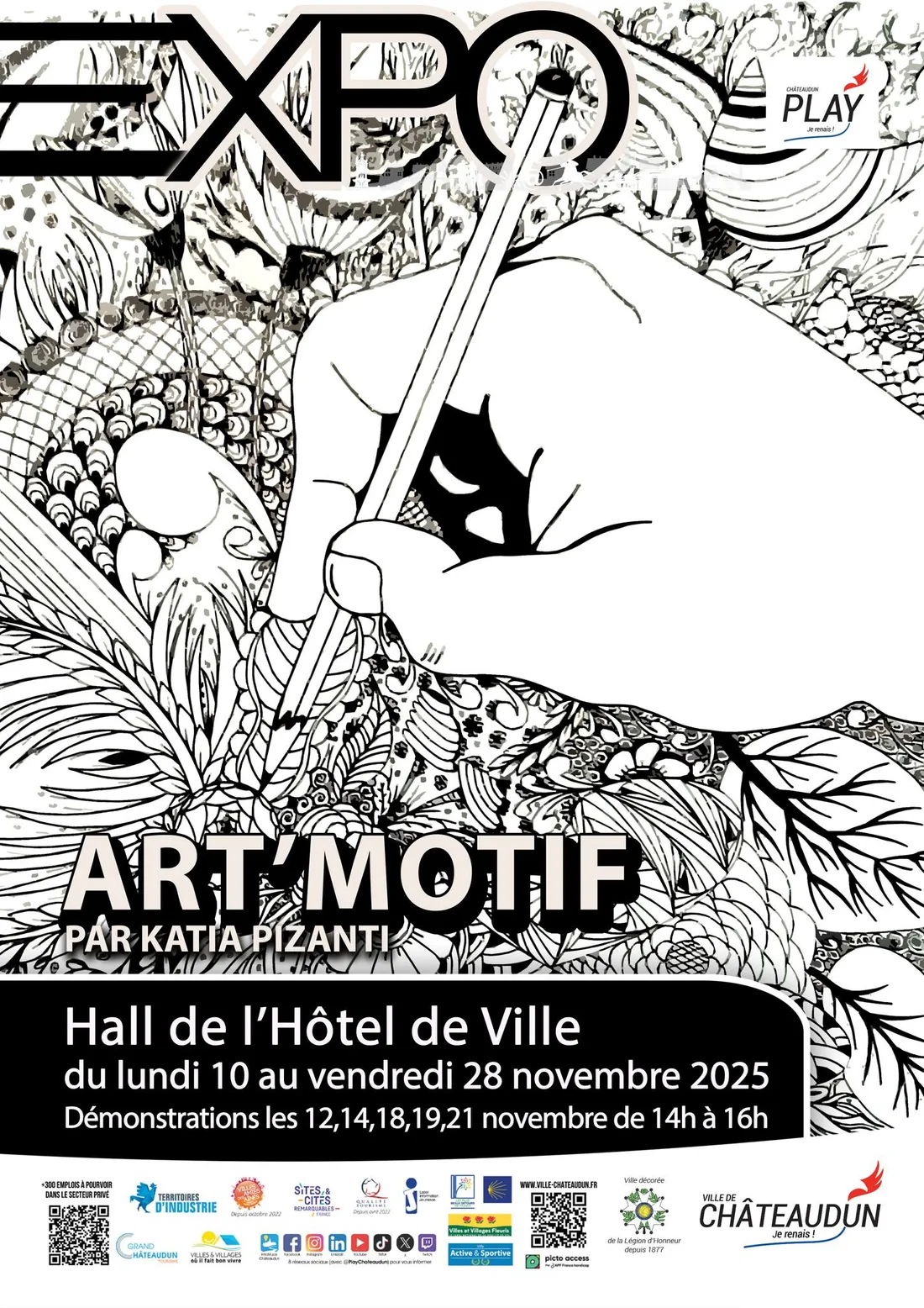 CHÂTEAUDUN - Exposition : Art'Motif par Katia Pizanti