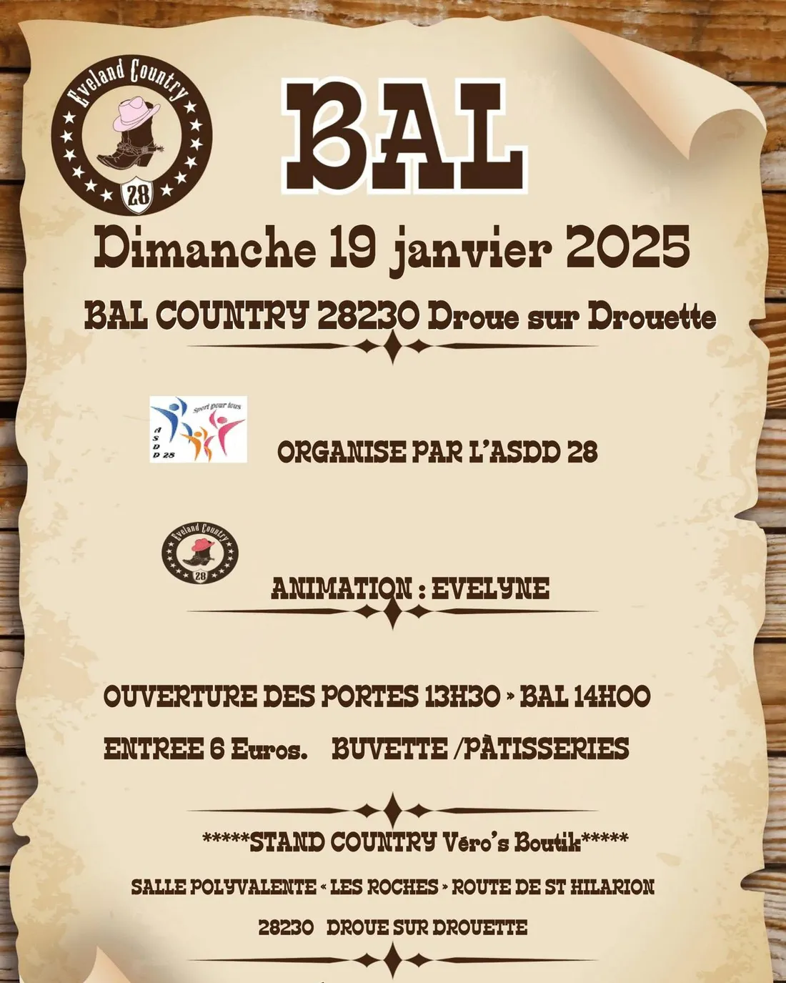 DROUE-SUR-DROUETTE - Bal country