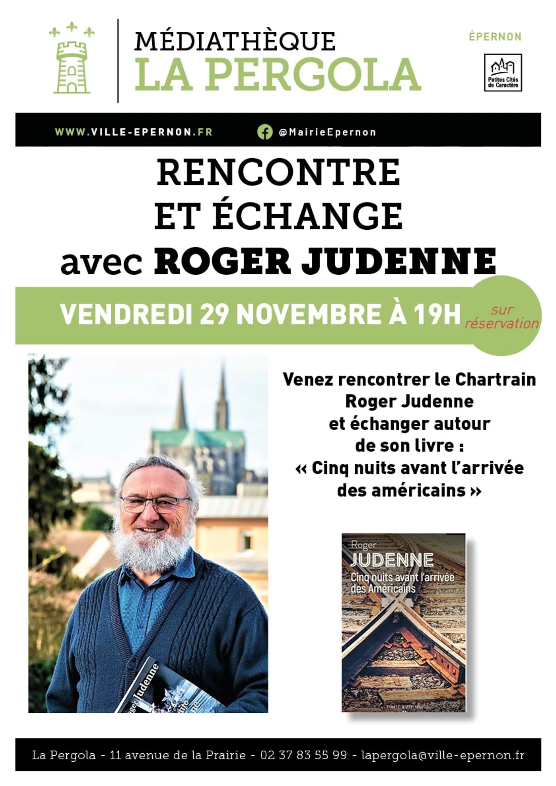 ÉPERNON – Rencontre : Roger Judenne