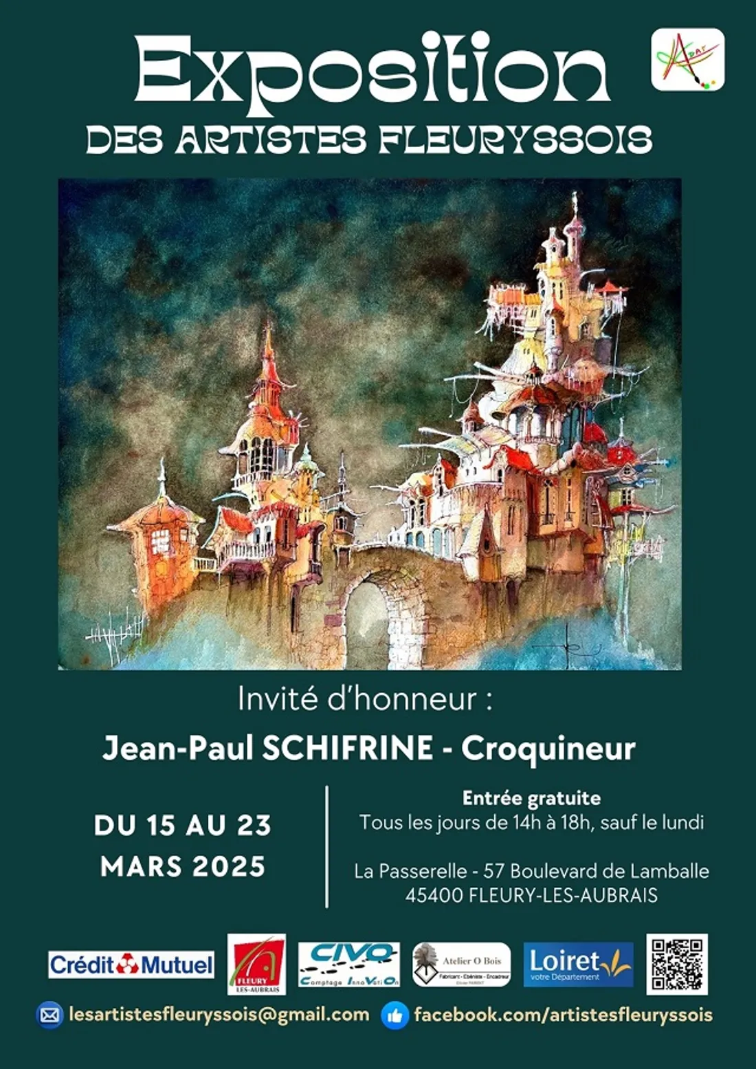 FLEURY-LES-AUBRAIS (45) - Exposition des artistes fleuryssois