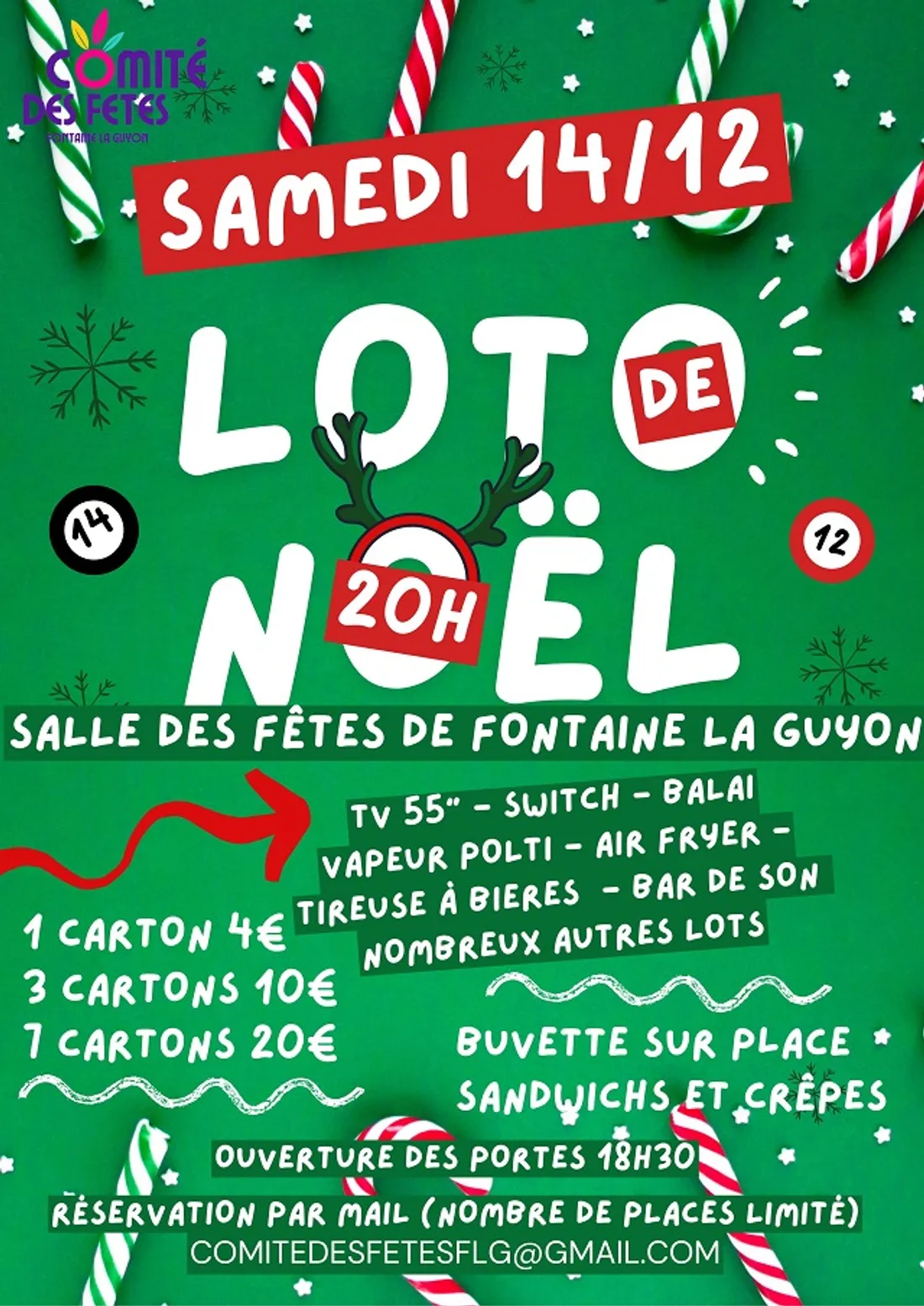 FONTAINE-LA-GUYON - Loto de Noël du comité des fêtes