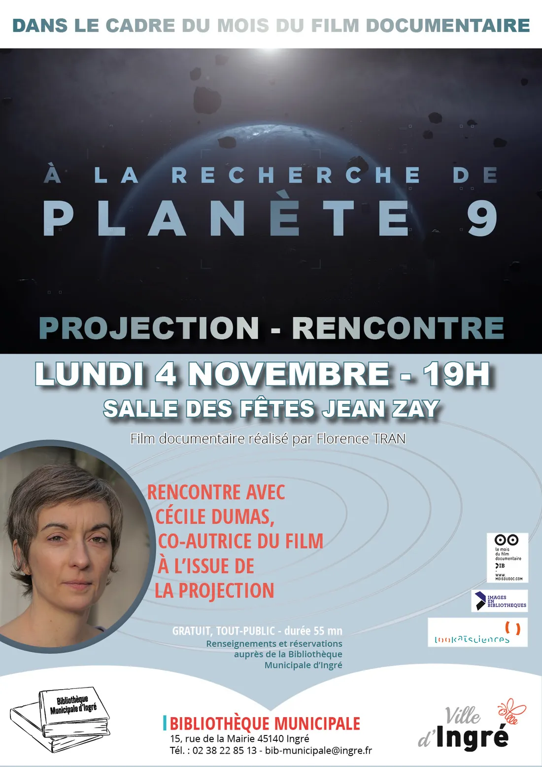 INGRÉ (45) - Mois du doc : A la recherche de la planète 9