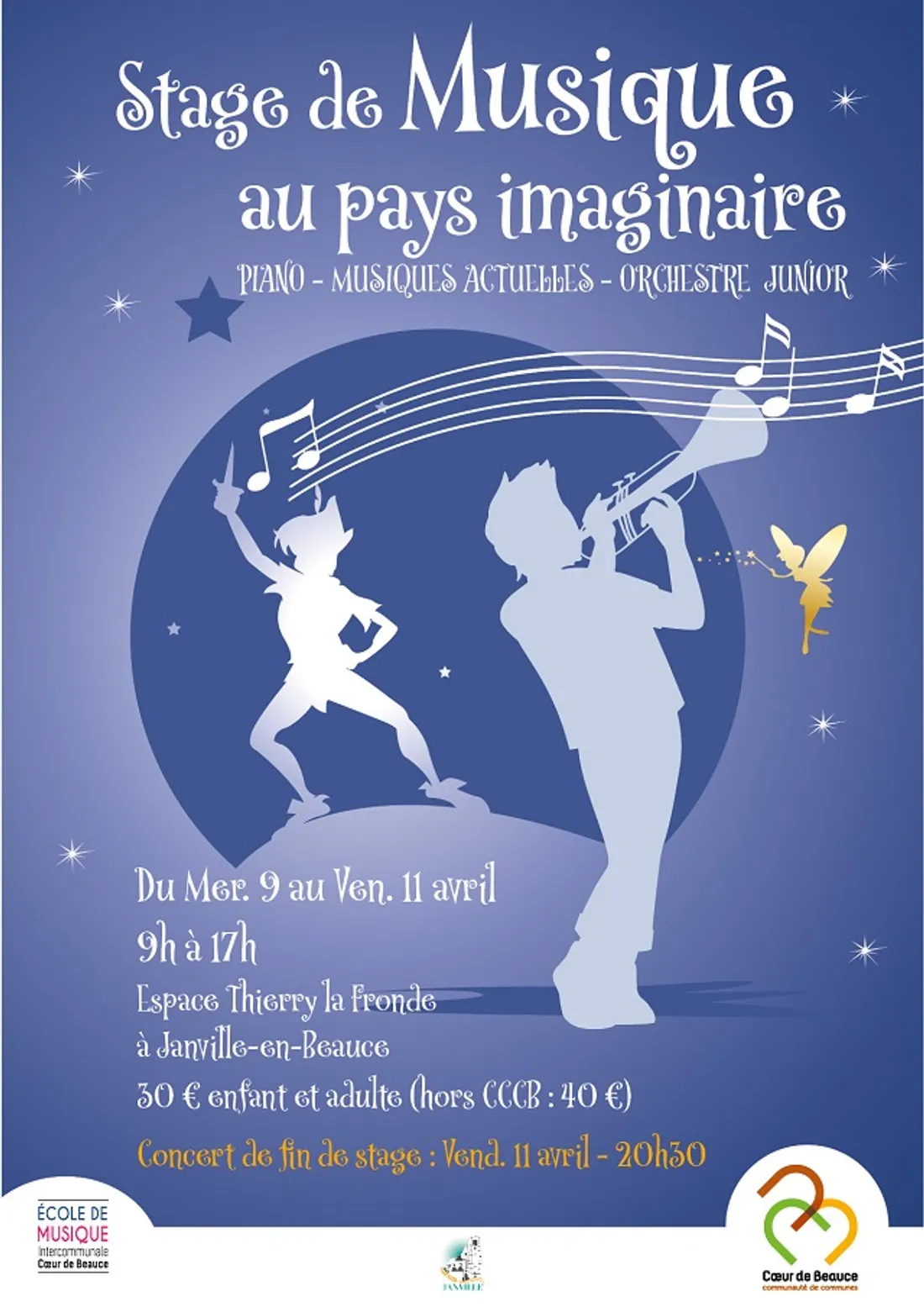 JANVILLE - Stage de musique de l'école de musique Cœur de Beauce