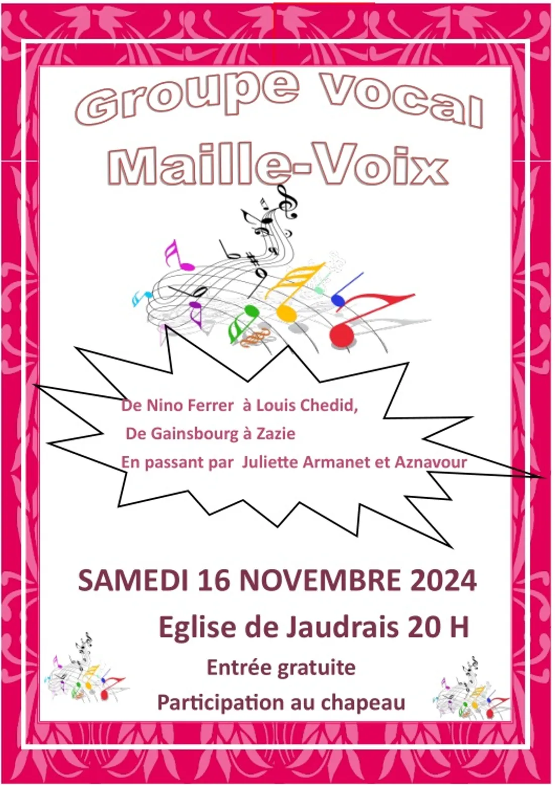 JAUDRAIS - Concert du groupe vocal Maille-Voix